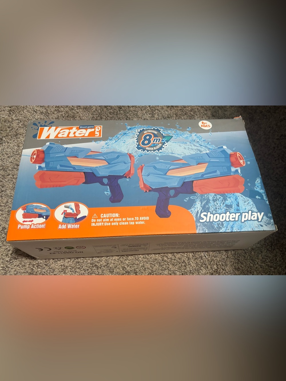 Water gun shoot game - NWT - 2 pack - 6+ ages